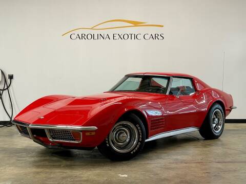 1972 Chevrolet Corvette for sale at Carolina Exotic Cars & Consignment Center in Raleigh NC