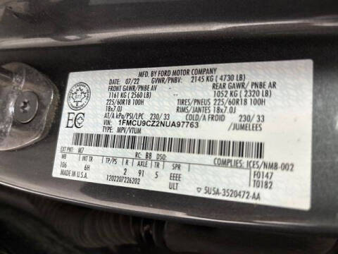 2022 Ford Escape Hybrid SEL