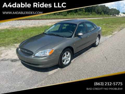 2001 Ford Taurus for sale at A4dable Rides LLC in Haines City FL
