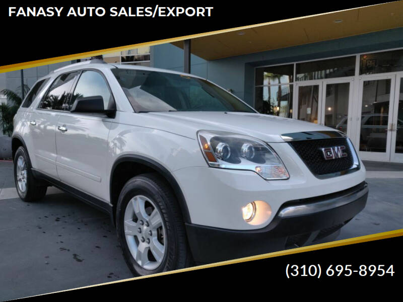 2012 GMC Acadia for sale at FANASY AUTO SALES/EXPORT in Yorba Linda CA