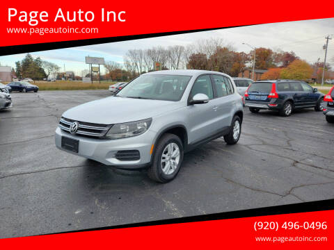 2013 Volkswagen Tiguan for sale at Page Auto Inc in Green Bay WI