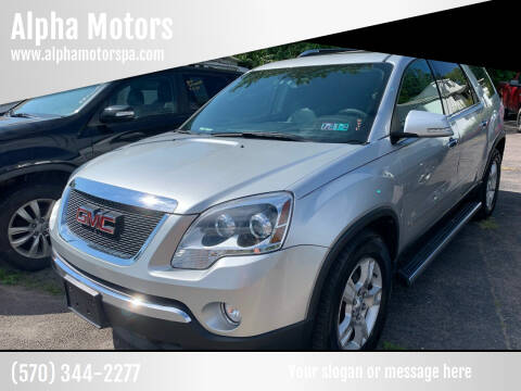 2009 GMC Acadia for sale at Alpha Motors in Scranton PA