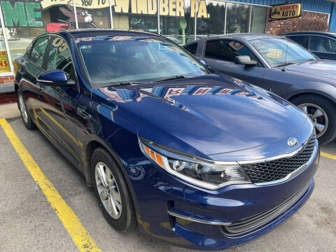 2017 Kia Optima for sale at BURNWORTH AUTO INC in Windber PA