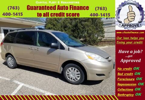 2007 Toyota Sienna for sale at Capital Fleet  & Remarketing  Auto Finance in Columbia Heights MN