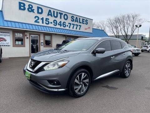 2015 Nissan Murano for sale at B & D Auto Sales Inc. in Fairless Hills PA