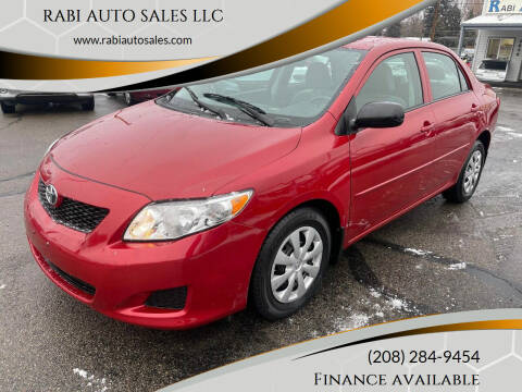 2010 Toyota Corolla for sale at RABI AUTO SALES LLC in Garden City ID