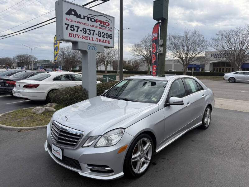 2013 Mercedes-Benz E-Class for sale at AutoPro Virginia LLC in Virginia Beach VA
