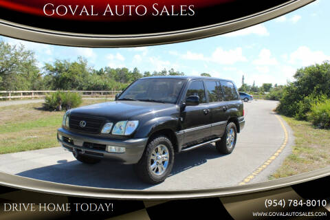 2003 Lexus LX 470 for sale at Goval Auto Sales in Pompano Beach FL