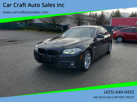 2015 BMW 5 Series for sale at Car Craft Auto Sales Inc in Lynnwood WA