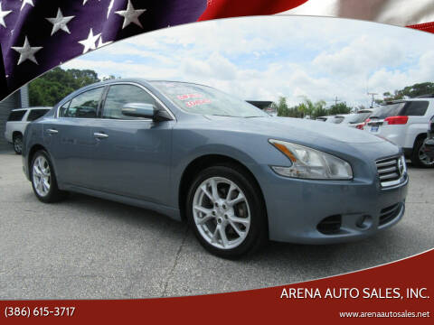 2012 Nissan Maxima for sale at ARENA AUTO SALES,  INC. in Holly Hill FL