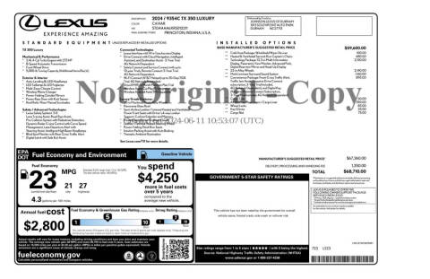 2024 Lexus TX 350 Luxury