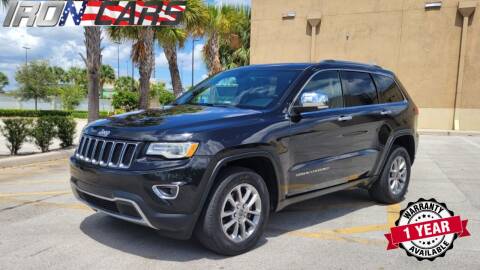 2016 Jeep Grand Cherokee for sale at IRON CARS in Hollywood FL