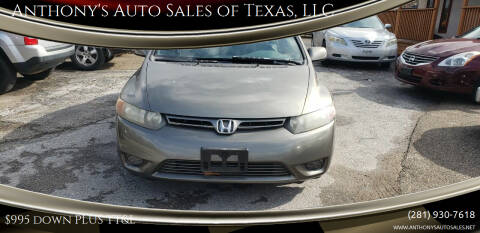 2006 Honda Civic for sale at Anthony's Auto Sales of Texas, LLC in La Porte TX