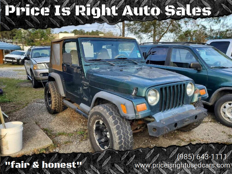 2000 Jeep Wrangler for sale at Price Is Right Auto Sales in Slidell LA