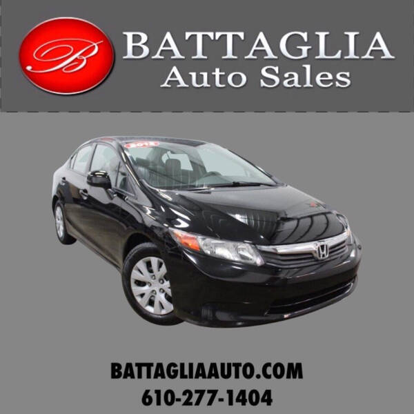 2012 Honda Civic for sale at Battaglia Auto Sales in Plymouth Meeting PA