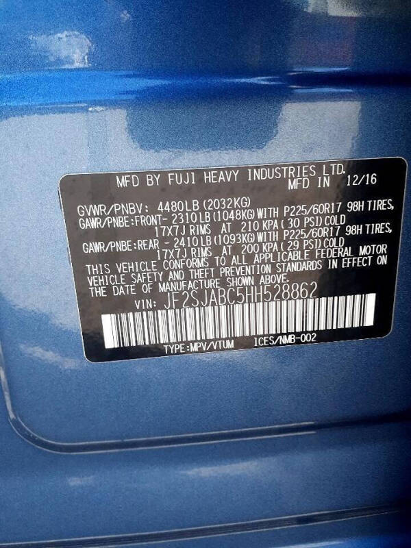 2017 Subaru Forester 2.5i