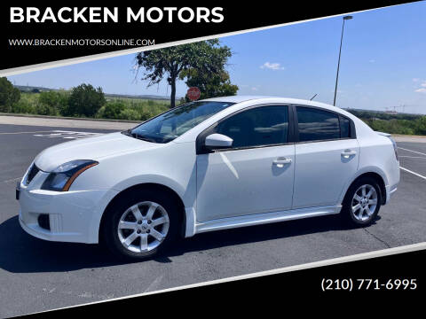 2012 Nissan Sentra for sale at BRACKEN MOTORS in San Antonio TX