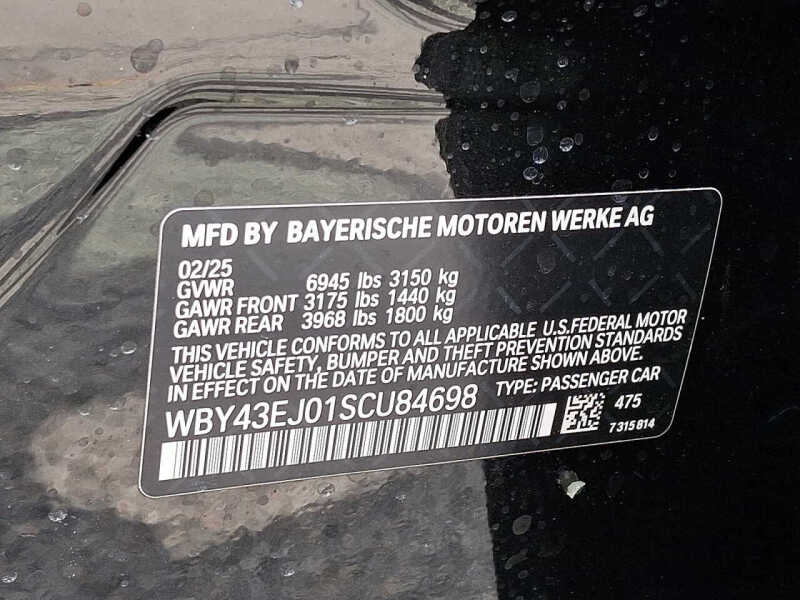 2025 BMW i7 eDrive50