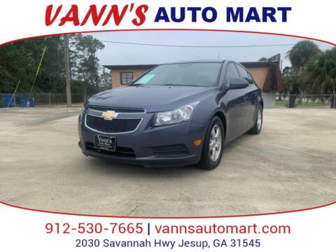 2014 Chevrolet Cruze for sale at VANN'S AUTO MART in Jesup GA