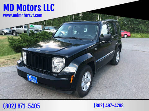 2012 Jeep Liberty for sale at MD Motors LLC in Williston VT