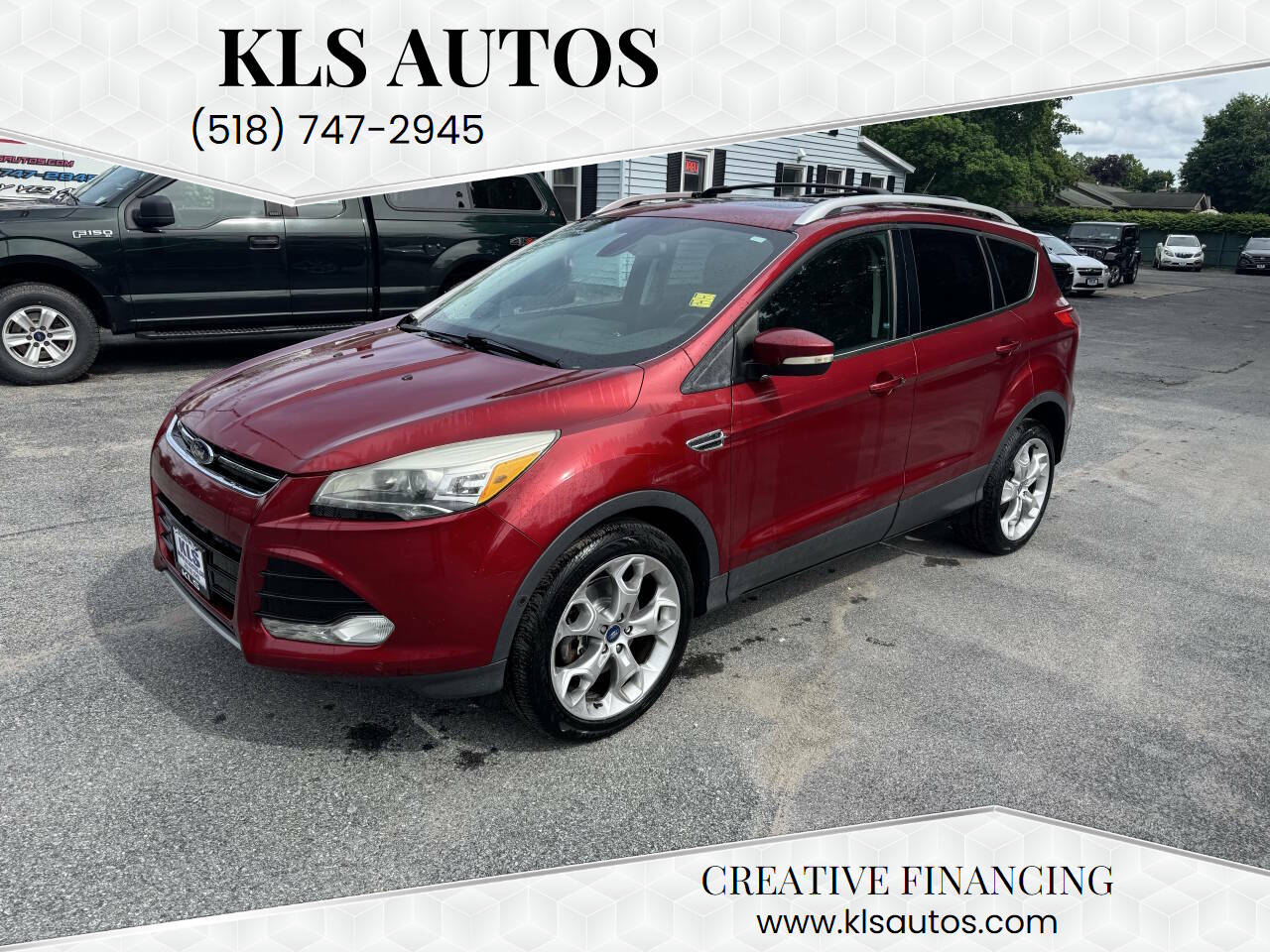 Red 2013 Ford Escape Titanium AWD Titanium 4dr SUV 1