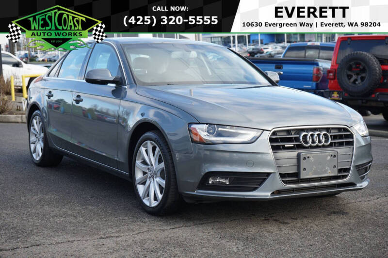 2013 Audi A4 for sale at West Coast AutoWorks in Everett WA