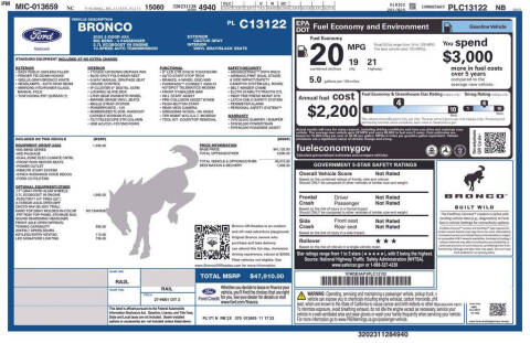 2023 Ford Bronco Big Bend