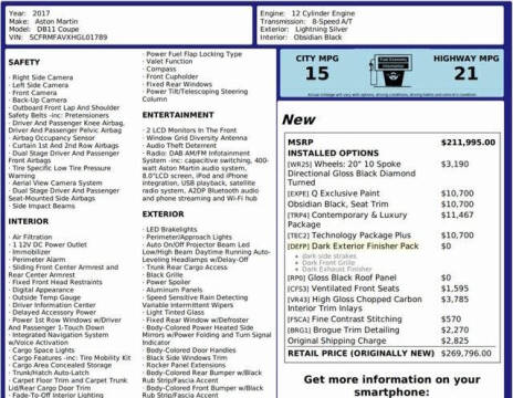 2017 Aston Martin DB11