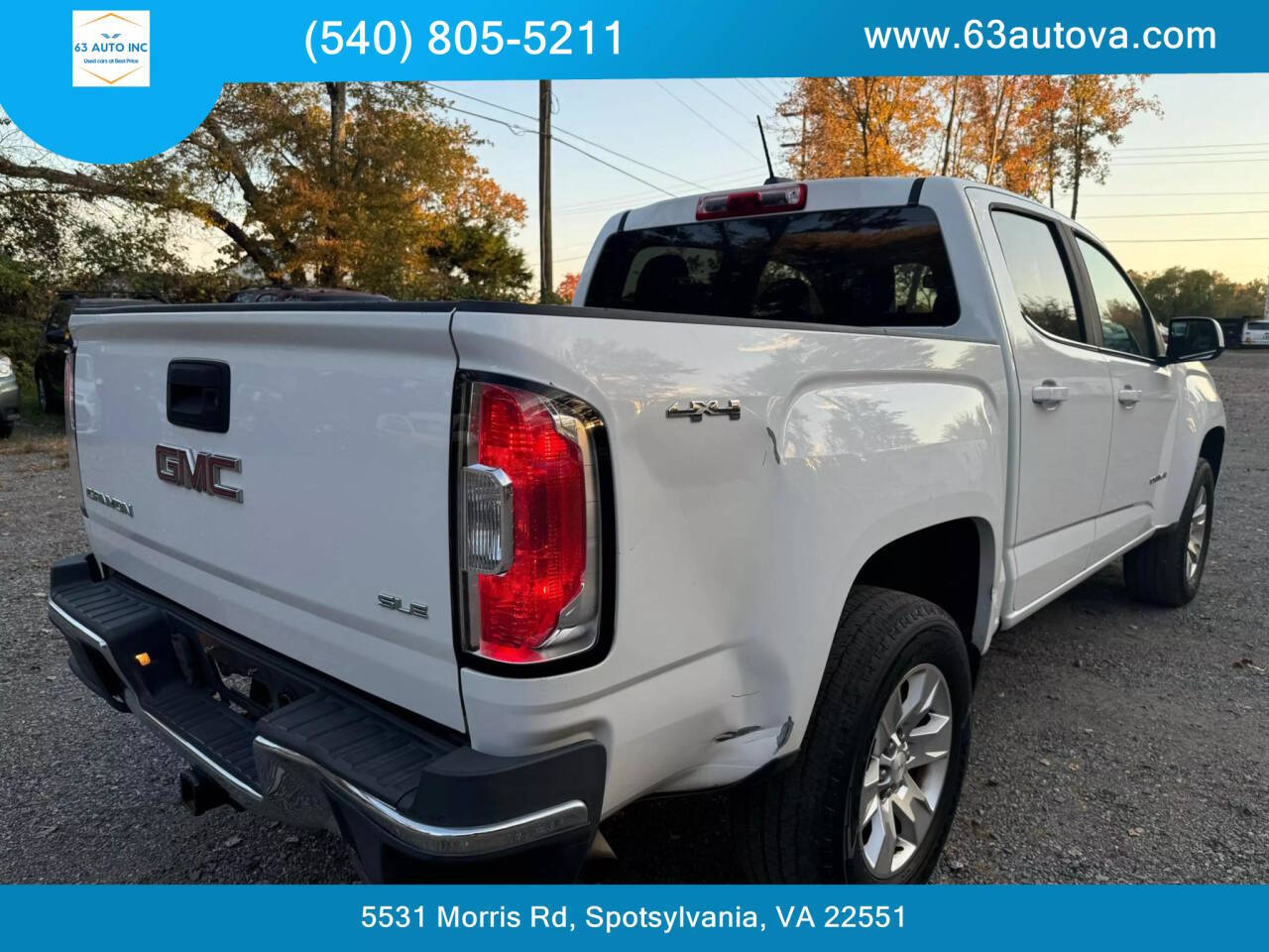 2015 GMC Canyon for sale at 63 Auto Inc in Spotsylvania, VA