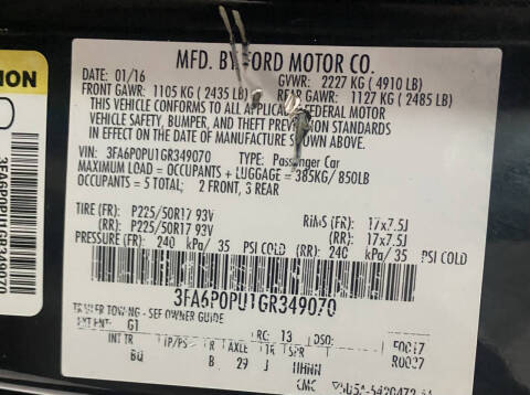 2016 Ford Fusion Energi SE Luxury