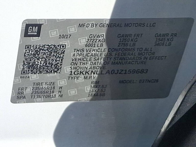 2018 GMC Acadia SLE-2