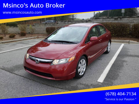 2006 Honda Civic for sale at Msinco's Auto Broker in Snellville GA