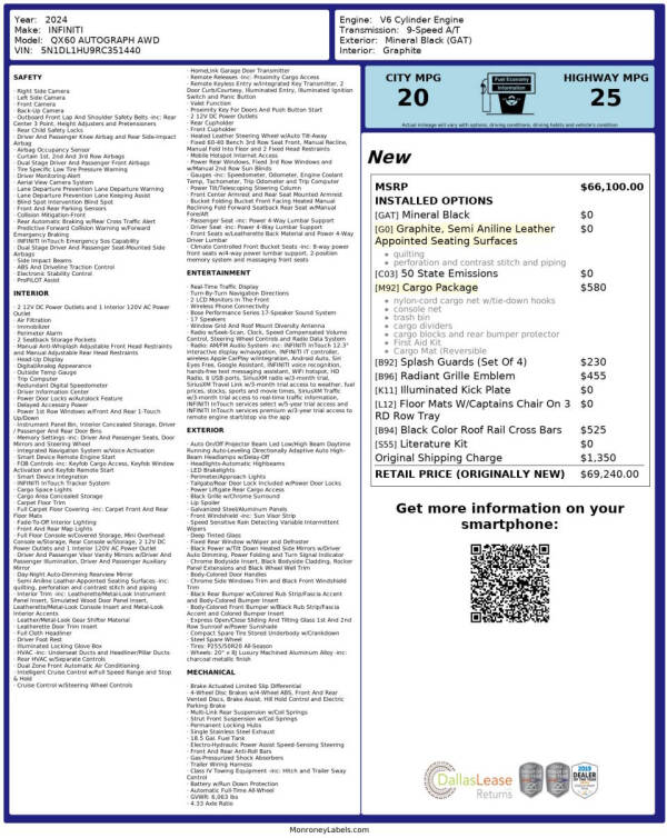 2024 Infiniti QX60 Autograph