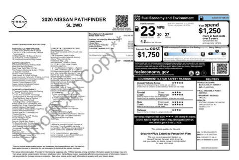 2020 Nissan Pathfinder SL