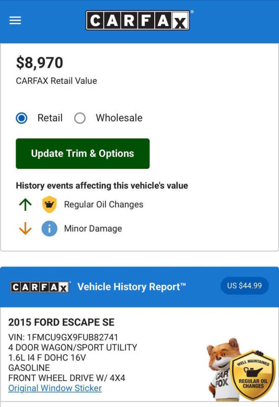 2015 Ford Escape SE