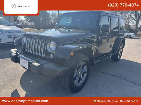 2016 Jeep Wrangler Unlimited for sale at Da Silva Prime Auto in Green Bay WI
