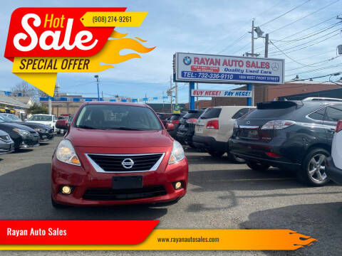 2013 Nissan Versa for sale at Rayan Auto Sales in Plainfield NJ