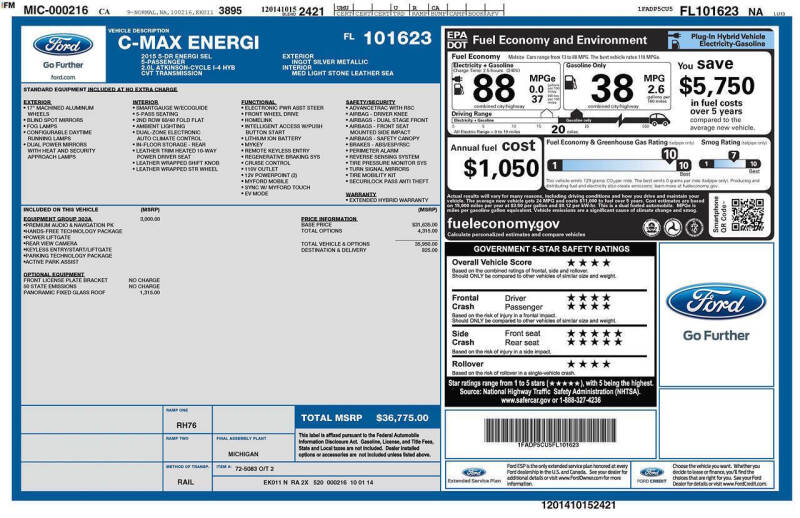 2015 Ford C-MAX Energi SEL