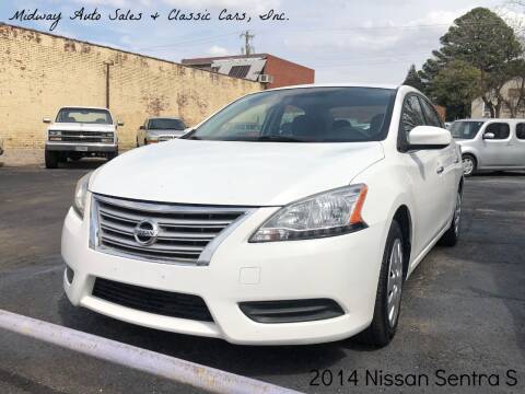 2014 Nissan Sentra for sale at MIDWAY AUTO SALES & CLASSIC CARS INC in Fort Smith AR