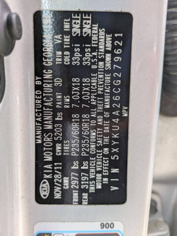 2012 Kia Sorento EX