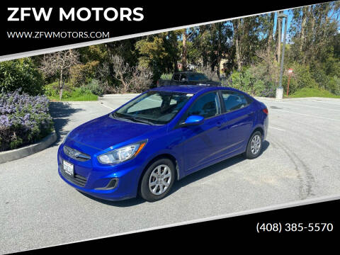 2014 Hyundai Accent for sale at ZFW MOTORS in Soquel CA