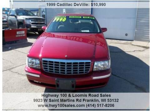 1999 Cadillac DeVille for sale at Highway 100 & Loomis Road Sales in Franklin WI