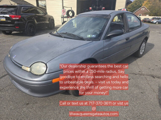 1997 Plymouth Neon for sale at QUEENSGATE AUTO SALES in York, PA