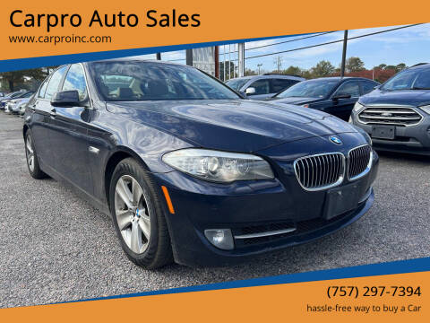 2012 BMW 5 Series for sale at Carpro Auto Sales in Chesapeake VA