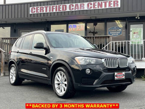 2017 BMW X3 for sale at CERTIFIED CAR CENTER in Fairfax VA