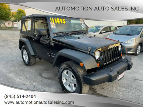 2010 Jeep Wrangler for sale at Automotion Auto Sales Inc in Kingston NY