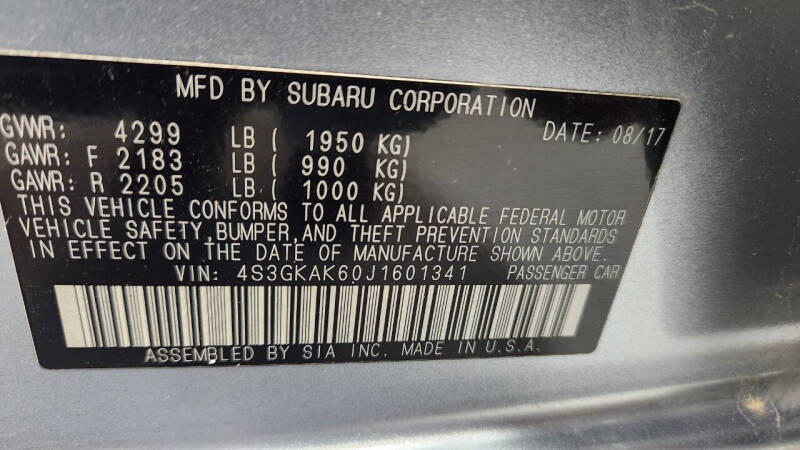 2018 Subaru Impreza Sport