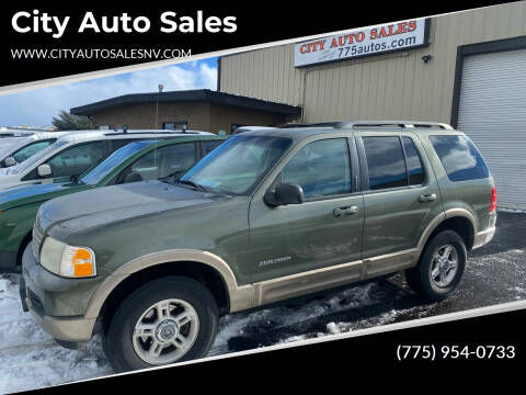 2002 Ford Explorer for sale at City Auto Sales in Sparks NV