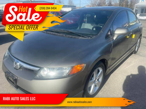 2008 Honda Civic for sale at RABI AUTO SALES LLC in Garden City ID
