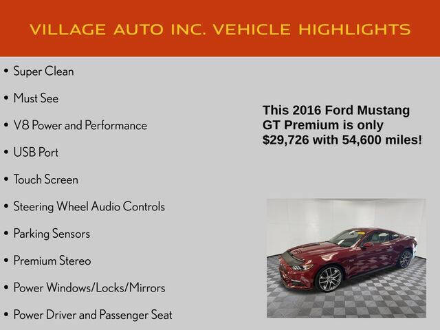 2016 Ford Mustang GT Premium